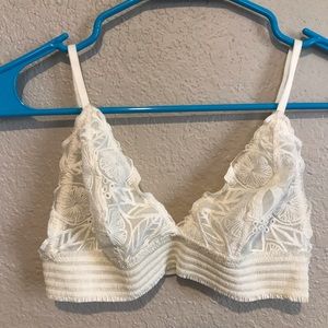 Aerie embroidered triangle bralette